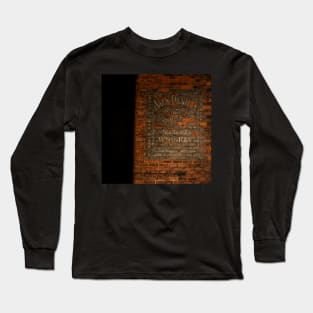 Faded Whiskey Wall Advertisement Long Sleeve T-Shirt